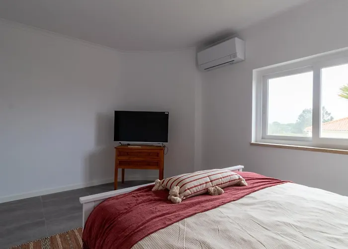 빌라 Casa Do Mural - Sesimbra, Lagoa De Albufeira E Aldeia Do Meco *